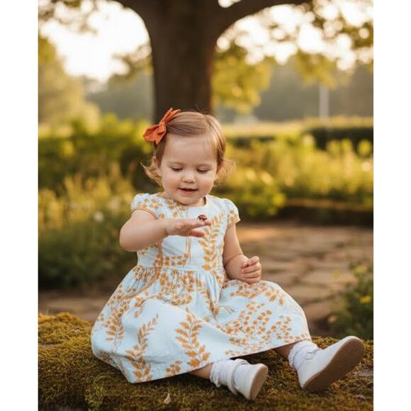 Toddler Girls' Eden Dress WITH POCKETS by Pink Chicken Size 2T - Picture 2 of 10